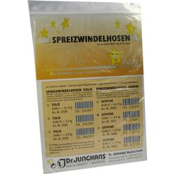 Verpackung von Spreizwindelhosen für Babys bis 6 Monate, Marke Dr. Junghans.